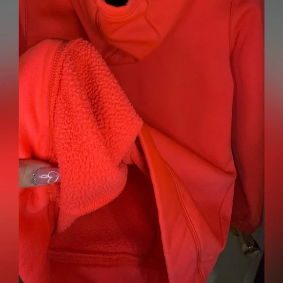 Under Armour Electric Crimson Color Sweater W/ A Hoodie - Picture 3 of 4